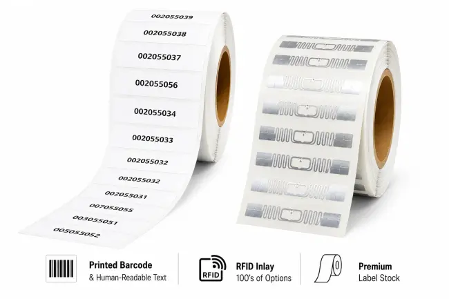 Pre-Printed & Pre-Encoded RFID Labels